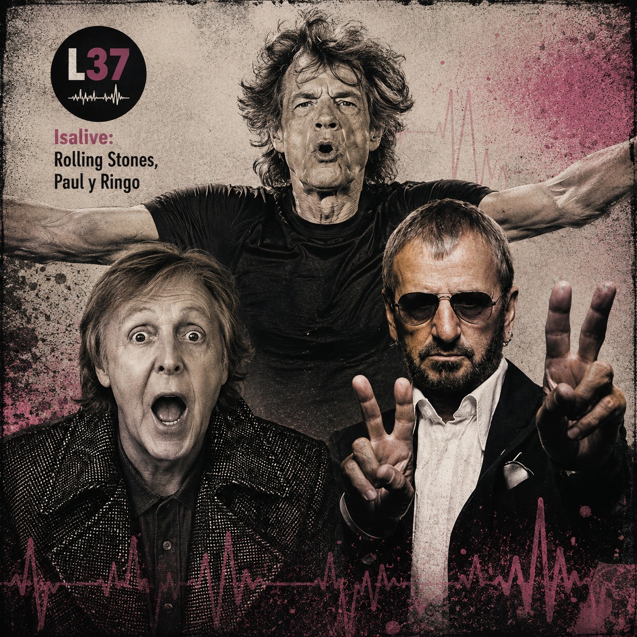 Los Papeles de Isalive vuelven con The Rolling Stones, Paul McCartney y Ringo Starr. / Ilustración de Latidos37.