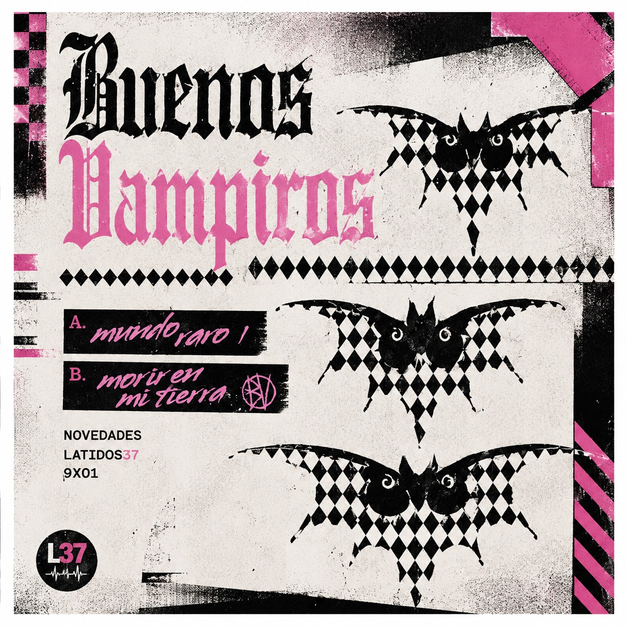 Buenos Vampiros, cuarteto de Mar del Plata, publica "El último disparo". / Material de prensa cedido por Spinda Records / Casa del Puente Discos.